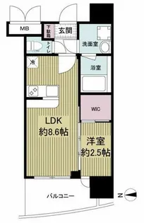 セレニテ中崎町リアン【5階】の間取り