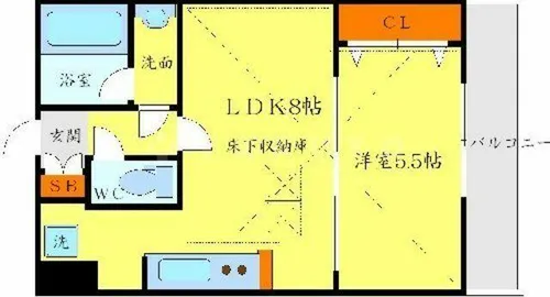 メゾン・プレジール【1階】の間取り