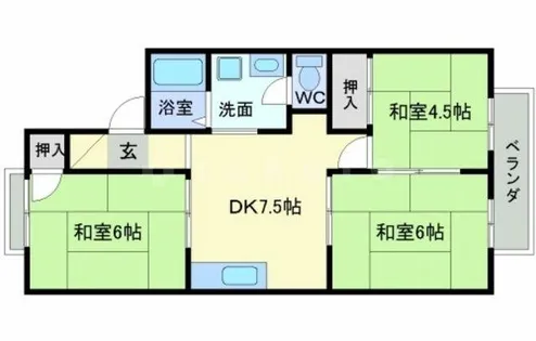 大阪府吹田市山田西4丁目【アパート】の間取り