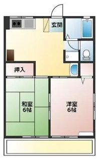 シティハイム桂【2階】の間取り