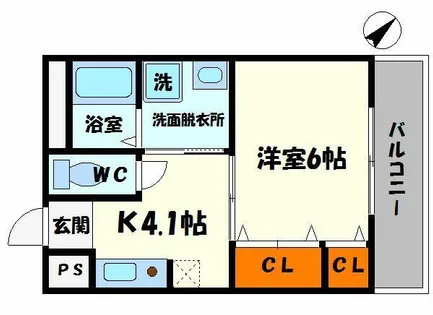 アクシス【3階】の間取り