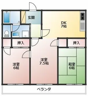 フレグランス岩野2【103号室】の間取り