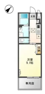 ア・ラ・メルシー【1階】の間取り