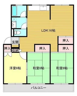 ローレルハイツ加古川 5号棟528号【1号室】の間取り