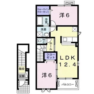 プロムナード【2階】の間取り
