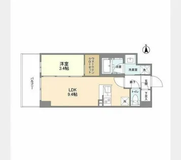アヴェニール中崎【10階】の間取り