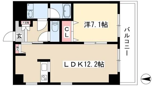 ST PLAZA FUKIAGE【201号室】の間取り