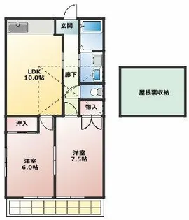 メゾンあすなろ【202号室】の間取り