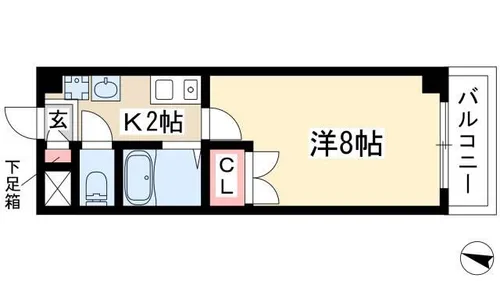 メゾン・ド・ミュゼ【4階】の間取り