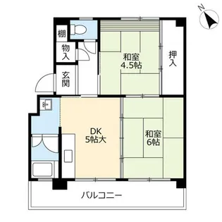 UR徳力【0770507号室】の間取り