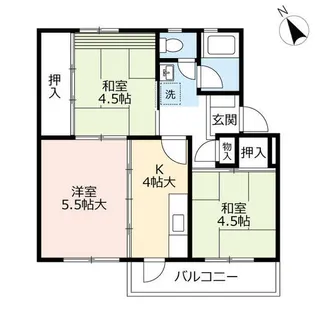UR徳力【0820504号室】の間取り