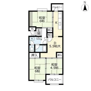 3DKの間取り画像