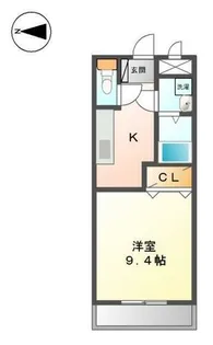 エスポワール壱番館【4階】の間取り