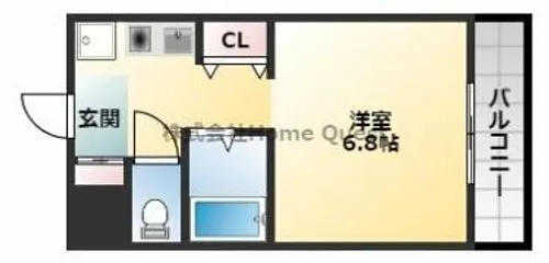 ブルグリンコート布施駅前【6階】の間取り