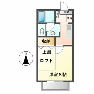 アレイミヤウラ【203号室】の間取り