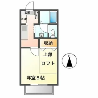 アレイミヤウラ【203号室】の間取り