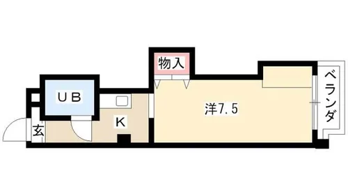 コーポ伊勢山【3C号室】の間取り
