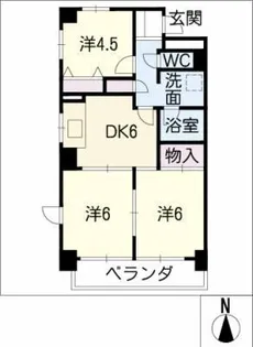 濃尾開発ビル【6階】の間取り