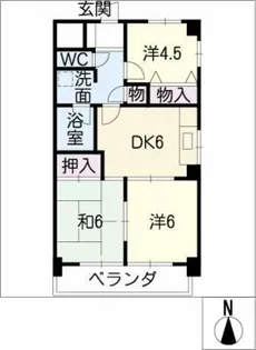 濃尾開発ビル【6階】の間取り