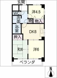 濃尾開発ビル【6階】の間取り