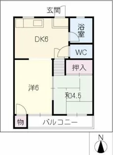 成田マンション【1階】の間取り