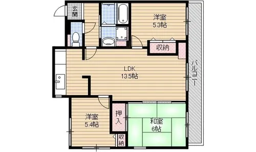 コート・若園【202号室】の間取り