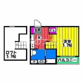COMFORTIA Ⅰ【203号室】の間取り