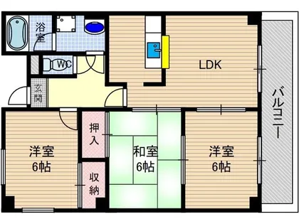 サンハート南茨木【5階】の間取り