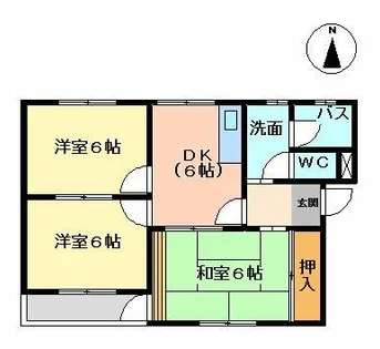 サンファミリーⅡ【2階】の間取り