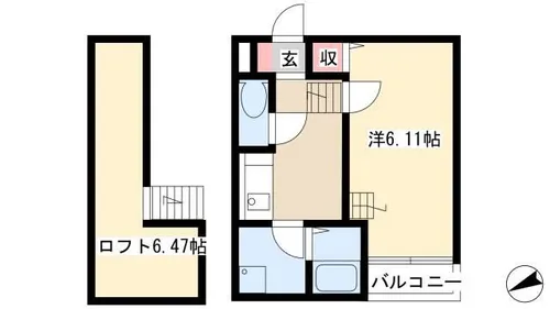 Ampio日比野【1階】の間取り