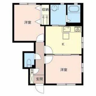 加古川ハイツ峰【103号室】の間取り