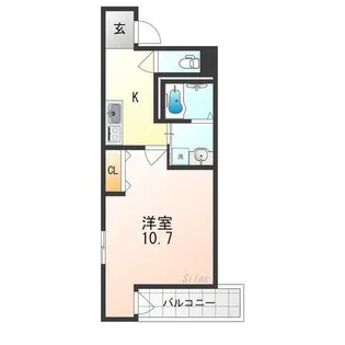 フジパレス住吉長居Ⅱ番館【1階】の間取り