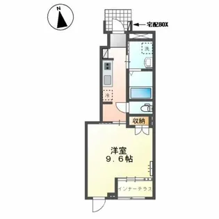 ユニヴェールⅡ【1階】の間取り