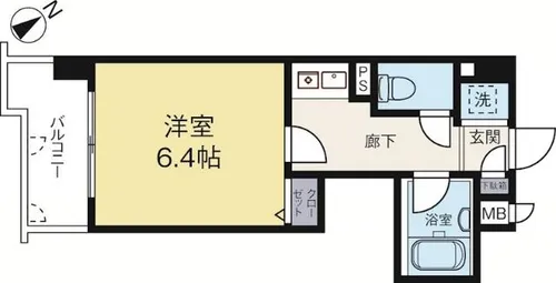 ライオンズマンション県庁前【3階】の間取り
