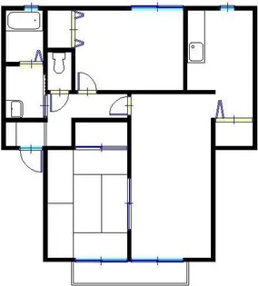 パルクフォンテーヌ【2階】の間取り