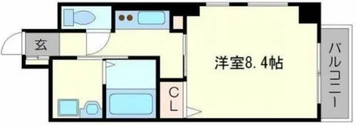 エグゼリエみなと通り【6階】の間取り