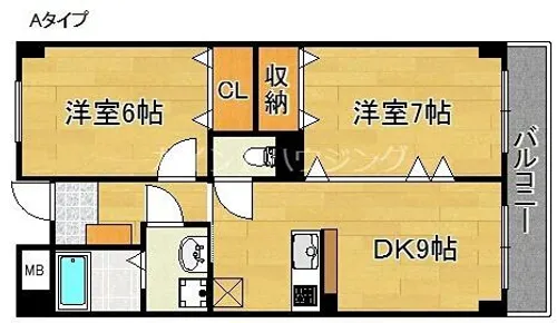 ベルアビタシオン【2階】の間取り