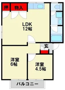 フレグランスM B棟【201号室】の間取り