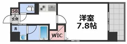 ELLE SION【7階】の間取り
