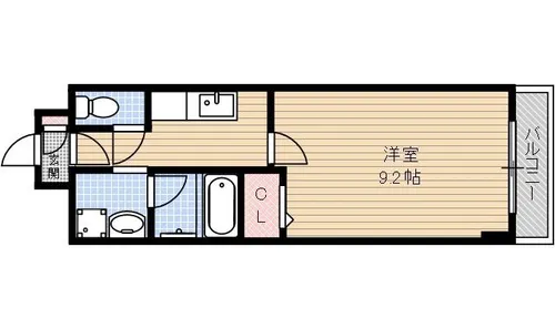 リブェール南茨木【3階】の間取り