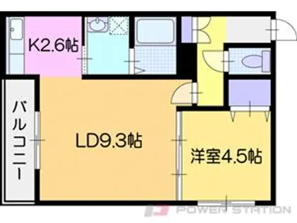 エピカリス上江別【1階】の間取り