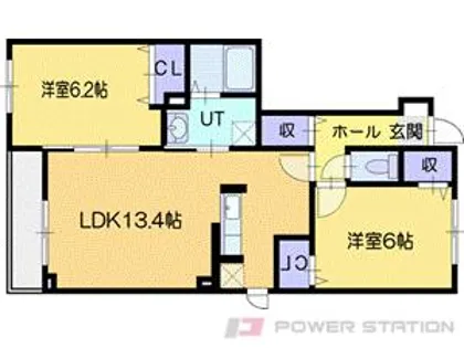 サザンクロス【1階】の間取り