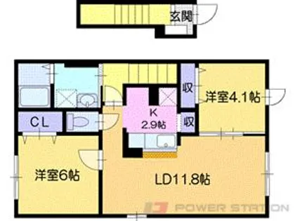 Shiny StarⅤ【2階】の間取り