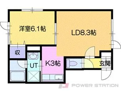 ルピナス北2条通り【1階】の間取り