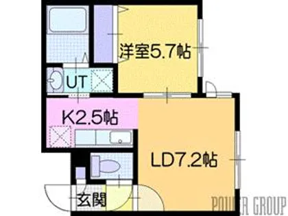 ルーチェ黄金【2階】の間取り