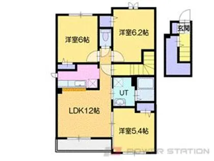 Belle roseⅡ【2階】の間取り