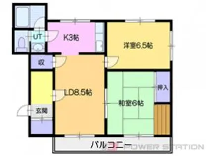 グランドハイツ住ノ江【4階】の間取り