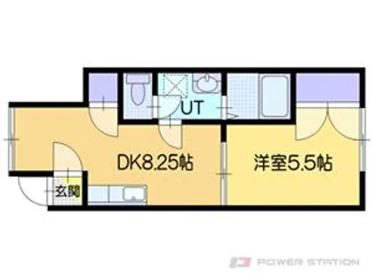 コモド東雲【1階】の間取り