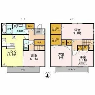 セレーナ【101号室】の間取り