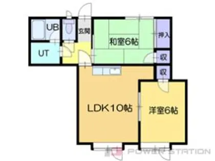 メゾンシャングリラ【1階】の間取り